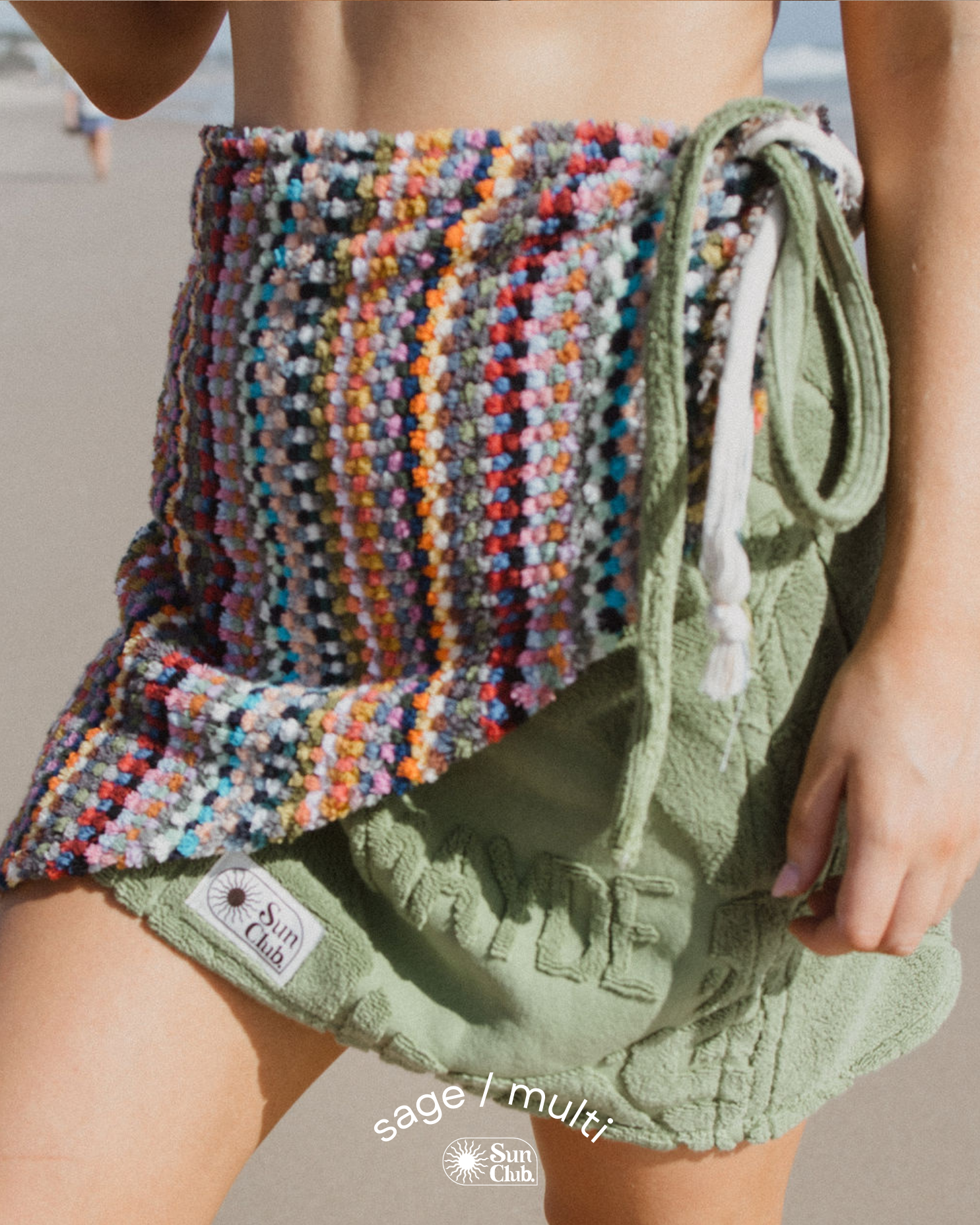 mayde x Sun Club Wrap Skirt